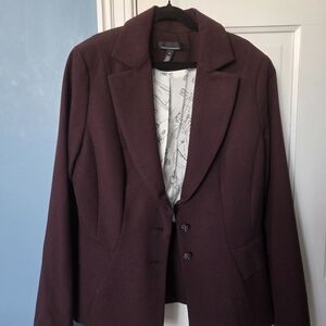 White House Black Market Deep Plum Blazer